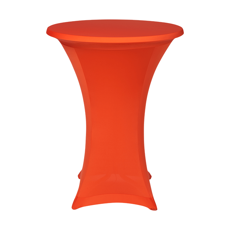 Mange-debout houssé stretch orange Ø 85 x H 110 cm