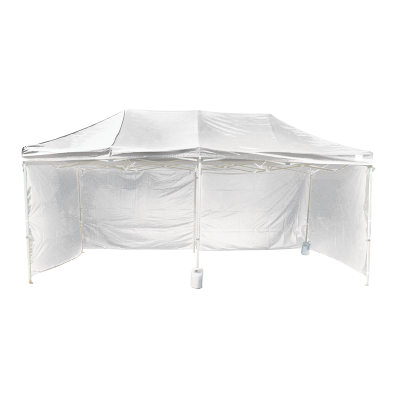 Tent 6 x 3 m met gewichten