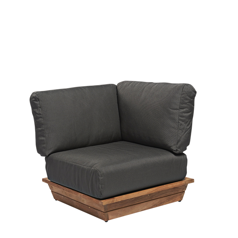 Hoekmodule Lounge Grey 76 x 76 cm H 70 cm