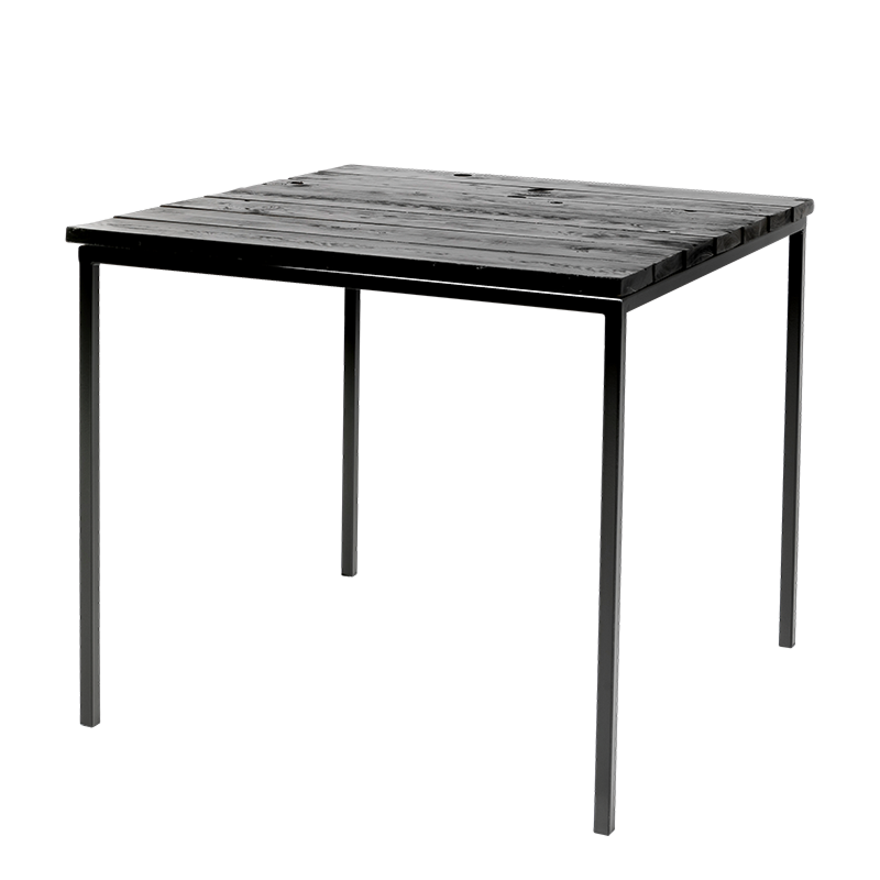Table Natura black 88 x 88 cm