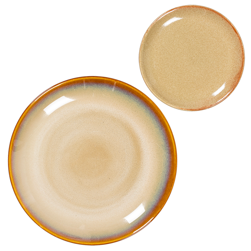 Assiettes Corfou beige