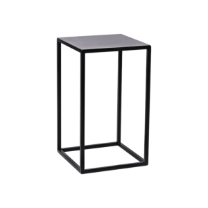 Table medium Quadra noire 40 x 40 x H 68 cm